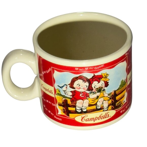 Set Of 2 Campbells Houston Harvest Ceramic Kids Mugs Vintage 1998 - Picture 3 of 11